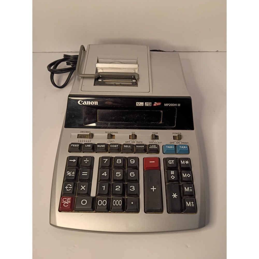 Canon MP20DH III Professionals Printing Calculator - 12 Digits